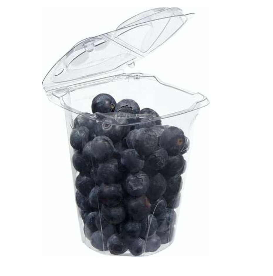 Gazpacho de pepino con sardinas a la plancha y arandanos tamaño puño.